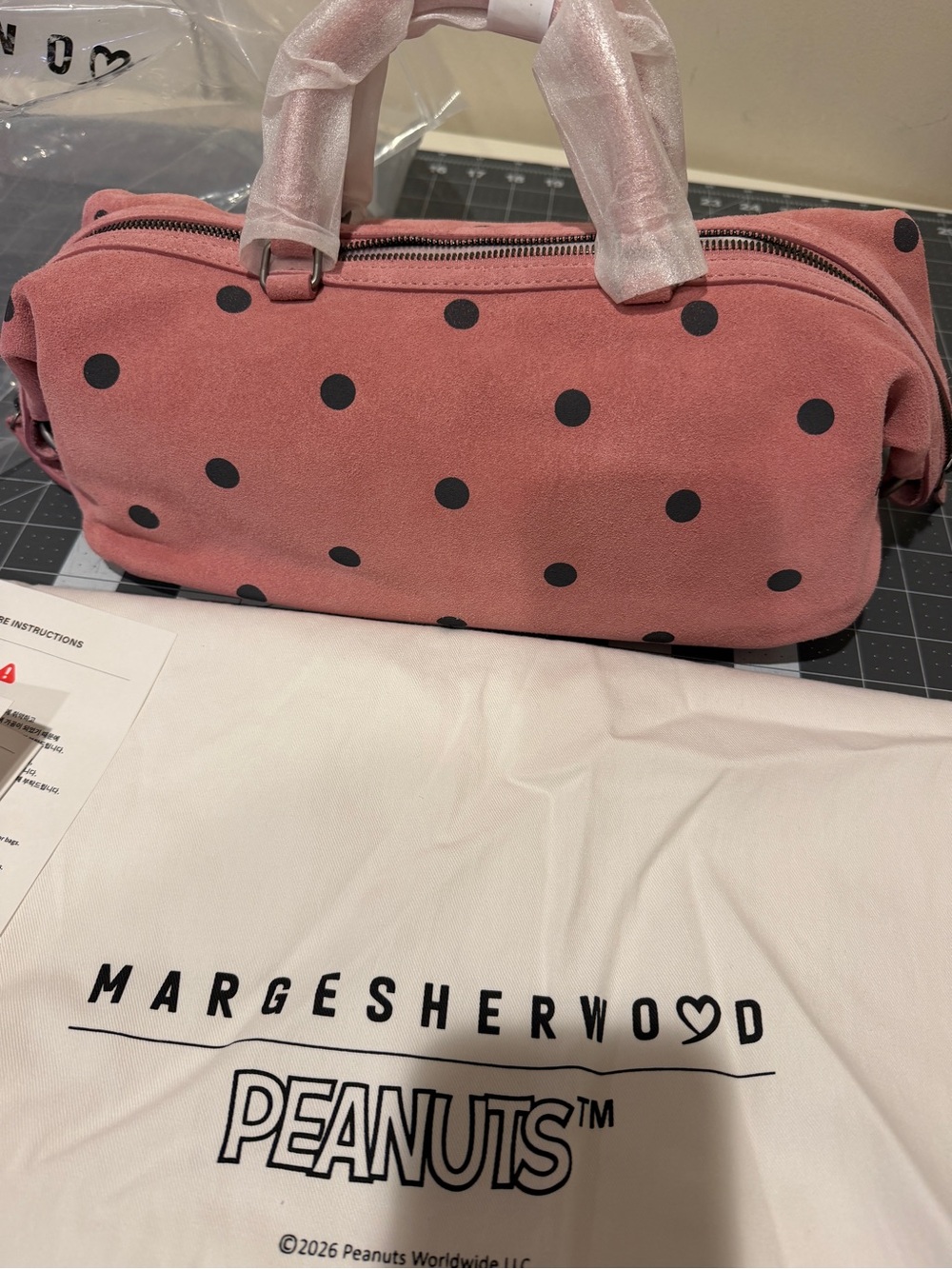MargeSherwood x Peanuts Pink Dumpling EW Tote - Limited Edition - Picture 3 of 10